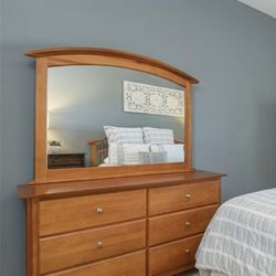 Dresser, Mirror, Headboard 