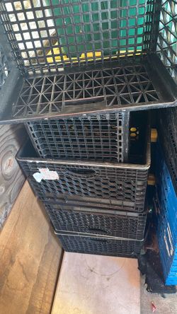 Heavy duty stackable storage containers can be used for heavy tools