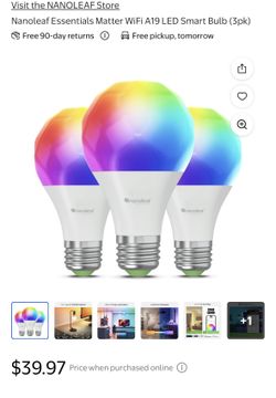 Nanoleaf Essentials Smart Bulbs Lightbulbs