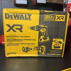 DeWalt XR 20v Drywall Screw Gun & Router Combo Kit