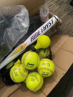Brand New Easton Amethyst Softball Set – Bat, Balls & Training Equipment