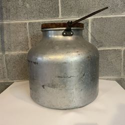 Antique Aluminum Milk Can 