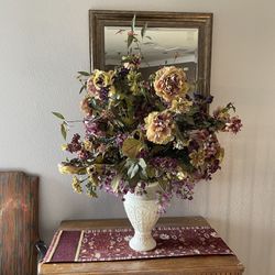 Flowers & Vase For Sale