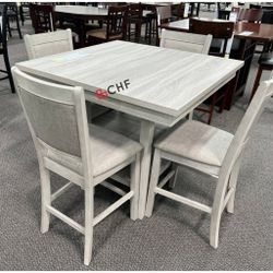 5 Piece Counter Height Dining Table Set  - Limited Time Offer 