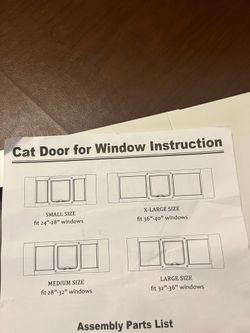 Window Cat door
