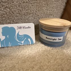 Moonlight Sea Soy candle new! 100% soy wax.   Cruelty free vegan approved. New $6