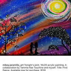 “First Dance” Acrylic 16x20 Painting