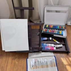 Adjustable Box Table Easel by Artist's Loft Painting Set
