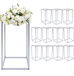 Stand Silver Flower Display Stand Metal set of 10