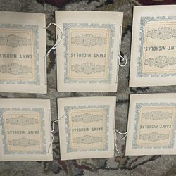 6 Vintage Saint Nicholas Storybooks identical
