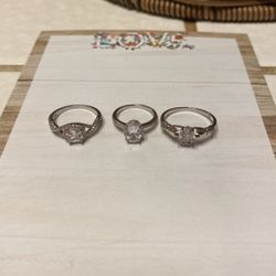 Silver Rings.