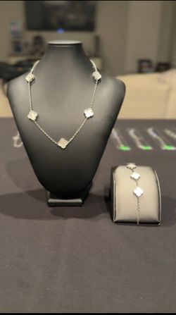 Sterling Silver Clover Set