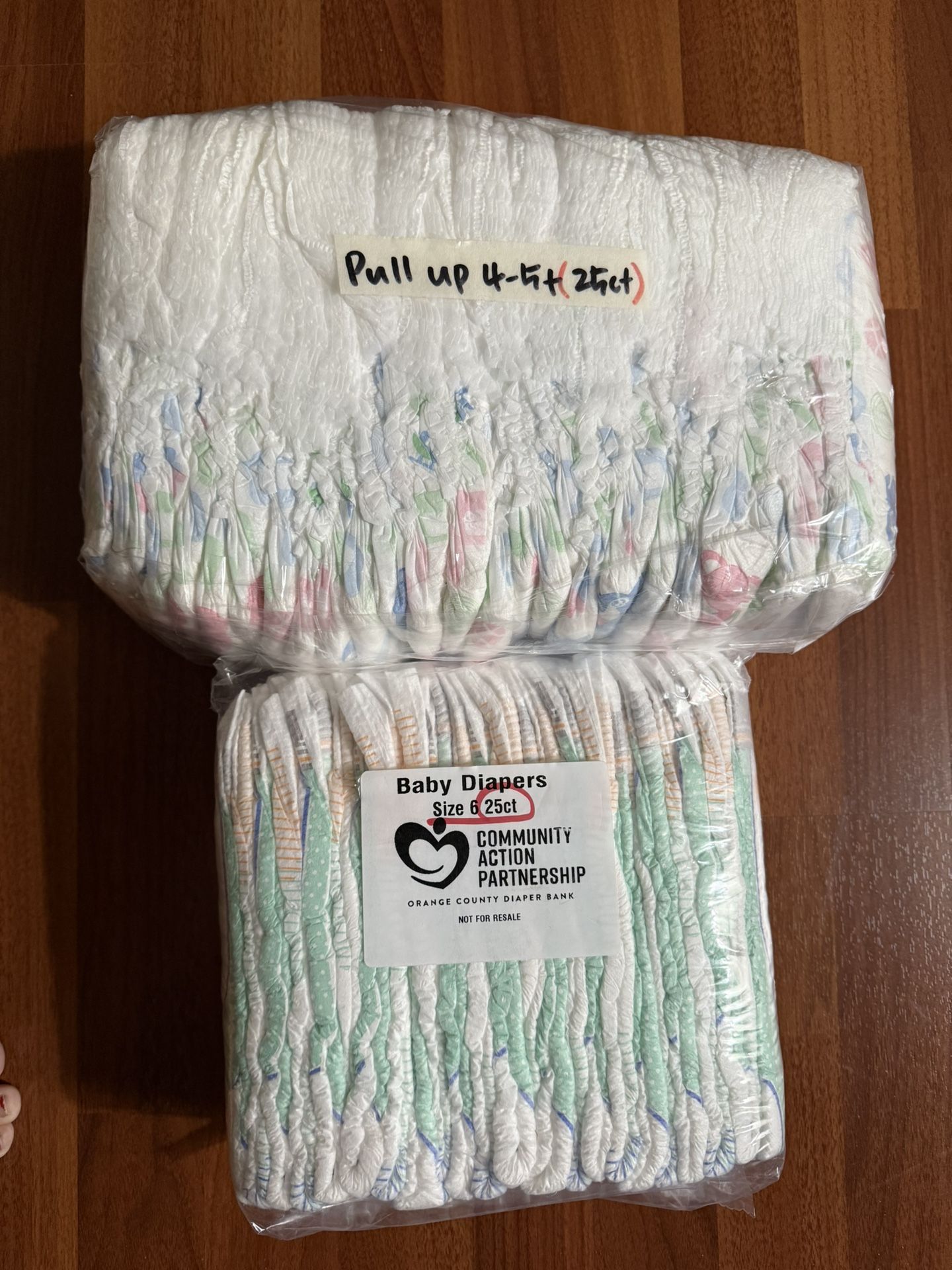 new pull up 6t(26tt)including free regular diapers(32ct)