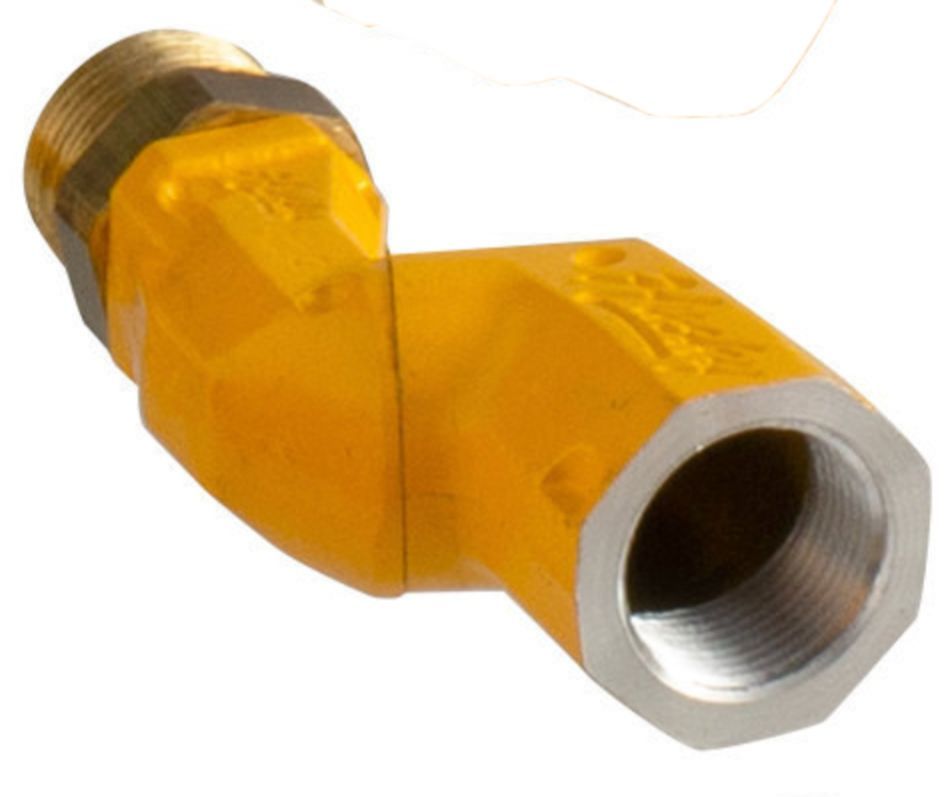 NEW 3/4" Swivel For Quick Connect Gas Hose System Easy Flex Yellow Coated NSF #4148
