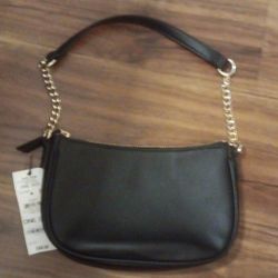 New Black Leather INC Purse Gold Chain $25 OBO 