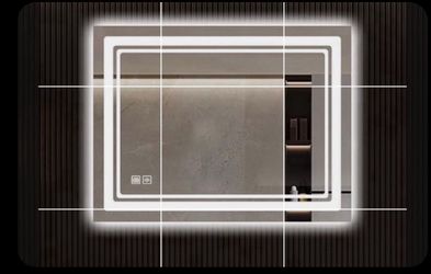 LED Bathroom Mirror - 28 x 36 Inches Vanity Mirror with Lights - Stepless Dimmable, Anti-Fog, Waterproof Wall Mounted Lighted Makeup Mirror – Long Las