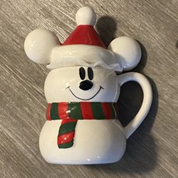 Mickey Mouse Snowman Mug Disney 