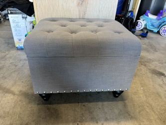 Gray Ottoman