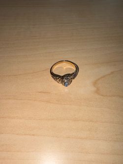 Gold Ring with Blue stone
