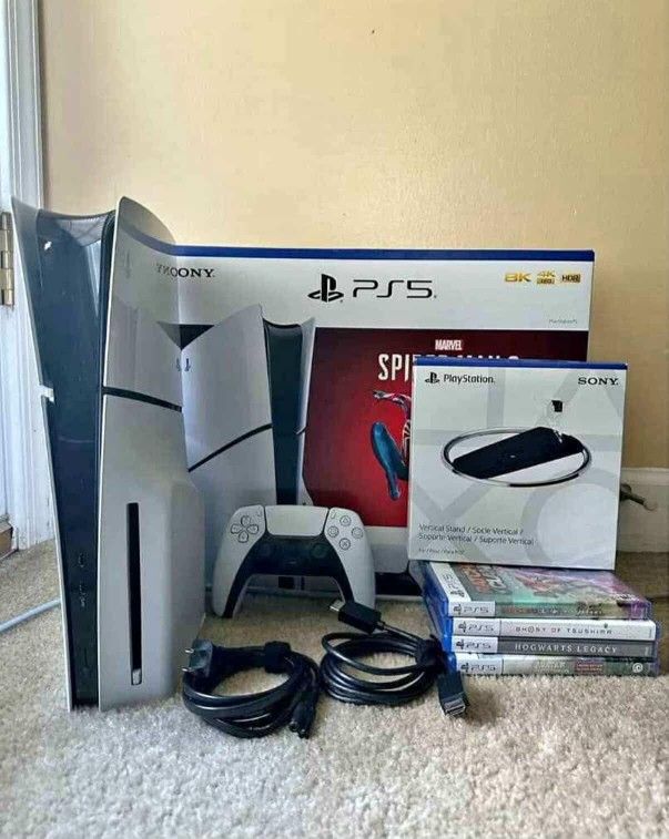 Sony PlayStation 5 Disc Edition PS5 New Working
Console, Controller, Headset