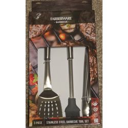 Farberware 3 Piece Stainless Steel Barbecue Tool Set