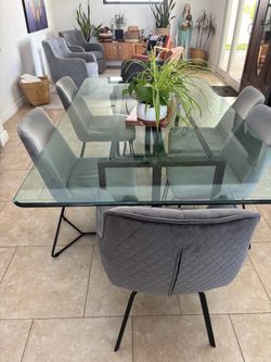 Glass table top