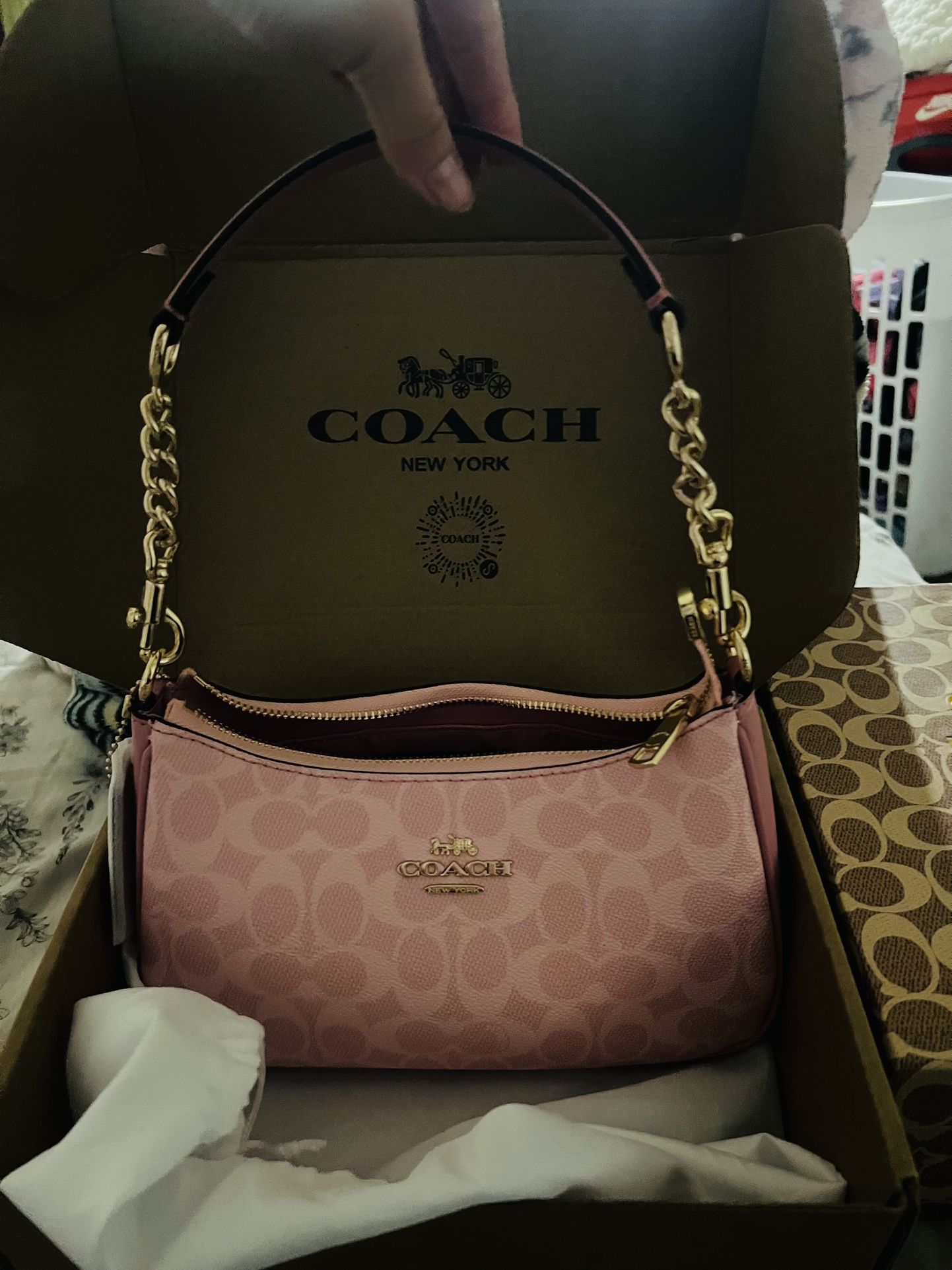 Coach Teri Shoulder Bag Powder Pink 