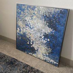 Large Modern Blue Picture