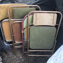 For Metal Fold Up Chairs All For Only $40 Firm
