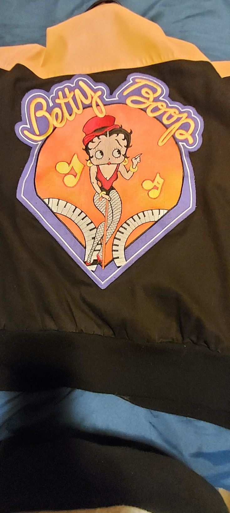 Betty Boop Leather Jacket Lettermans Style