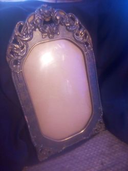 Ornate Silver Metal Picture Frame