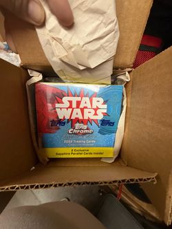 Star Wars chrome sapphire edition 2022 SEALED