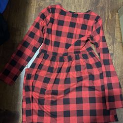 Cat & Jack Black And Red Dress For Girls Size 7/8