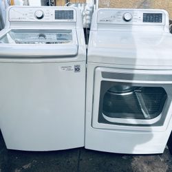 LG. WASHER AND GAS DRYER 