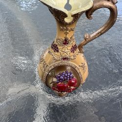 Rare Vintage Sahiba "Fruit of Life" Ceramic Flower Vase