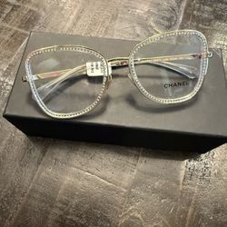 CHANEL Women's Glasses with Silver Accents