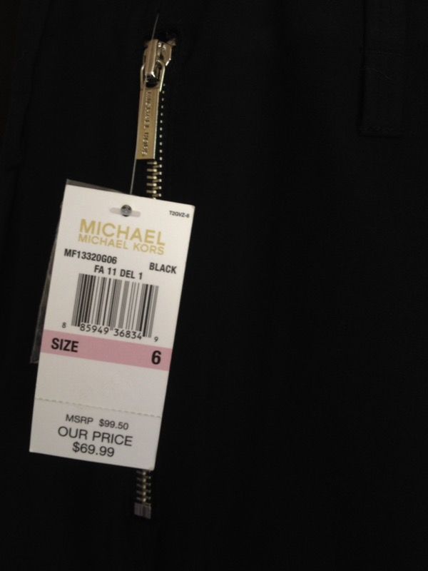 Michael Kors Black Pant