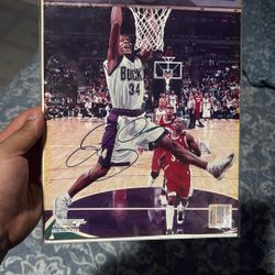 Authentic Ray Allen#34  Signed Poster 
