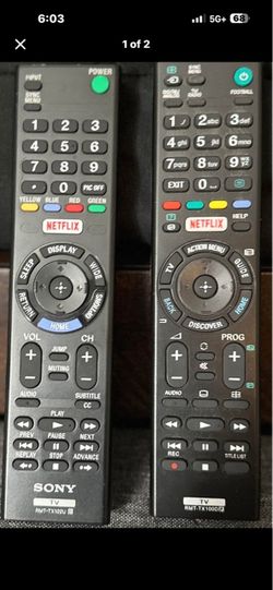 Sony TV remotes (price per remote)
