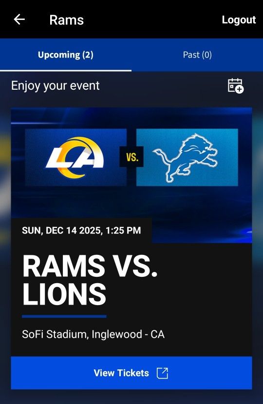 RAMS vs LIONS