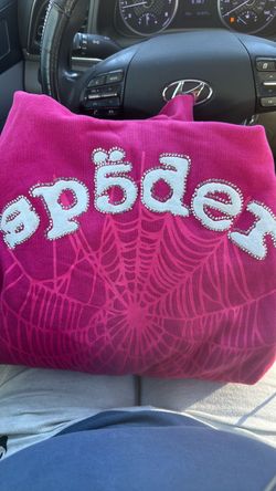 Spider hoodie pink bedazzled