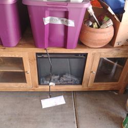 Tv Stand Fireplace W/Heat