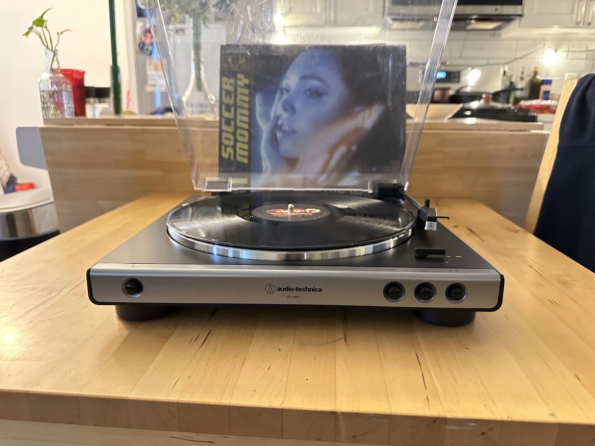 Audio Technica record player turntable