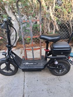 Electric scooter with seat
