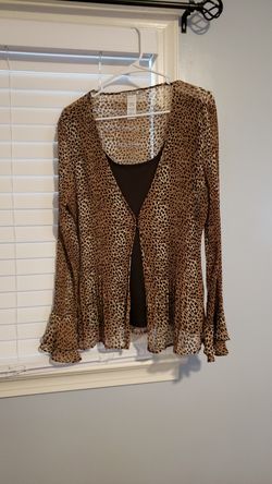 Animal print ladys top