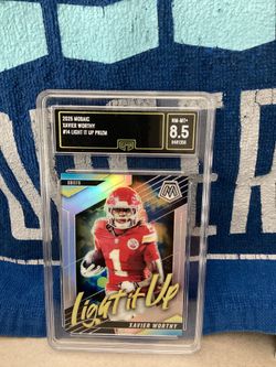 2025 Mosaic #14 Light it up Prizm Xavier Worthy Gen. Mint 8.5