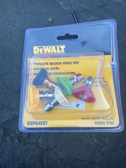 DEWALT PRESSURE WASHER SPRAY TIPS