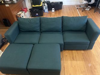 Wayfair Green Adjustable Couch with Storage
