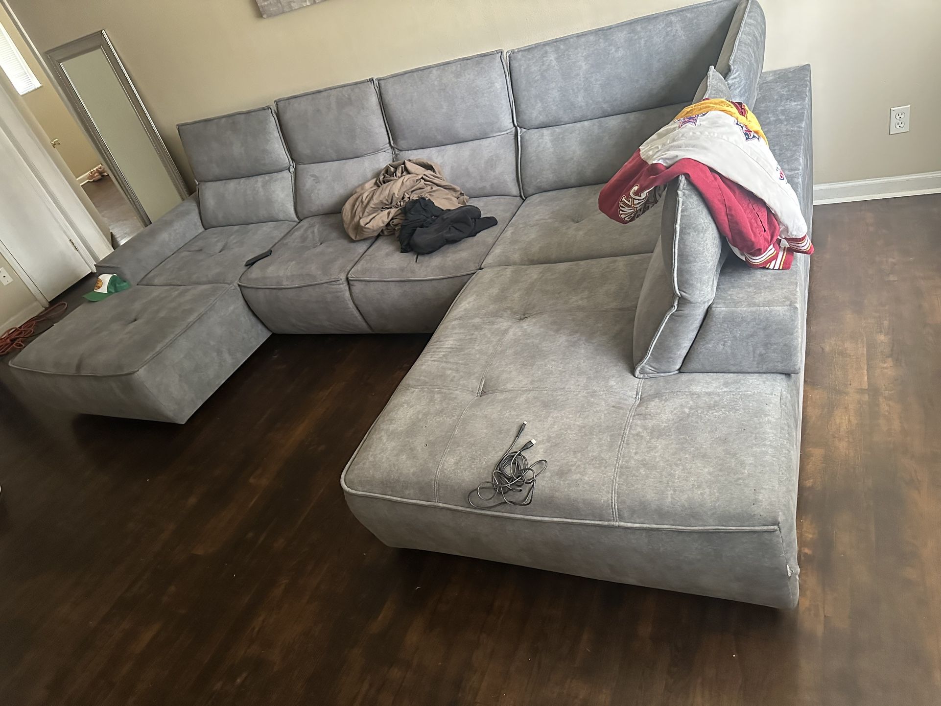 4 Of Grey Sectional