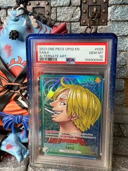 2023 One Piece Card Game Sanji Alternate Art PSA 10 Gem Mint